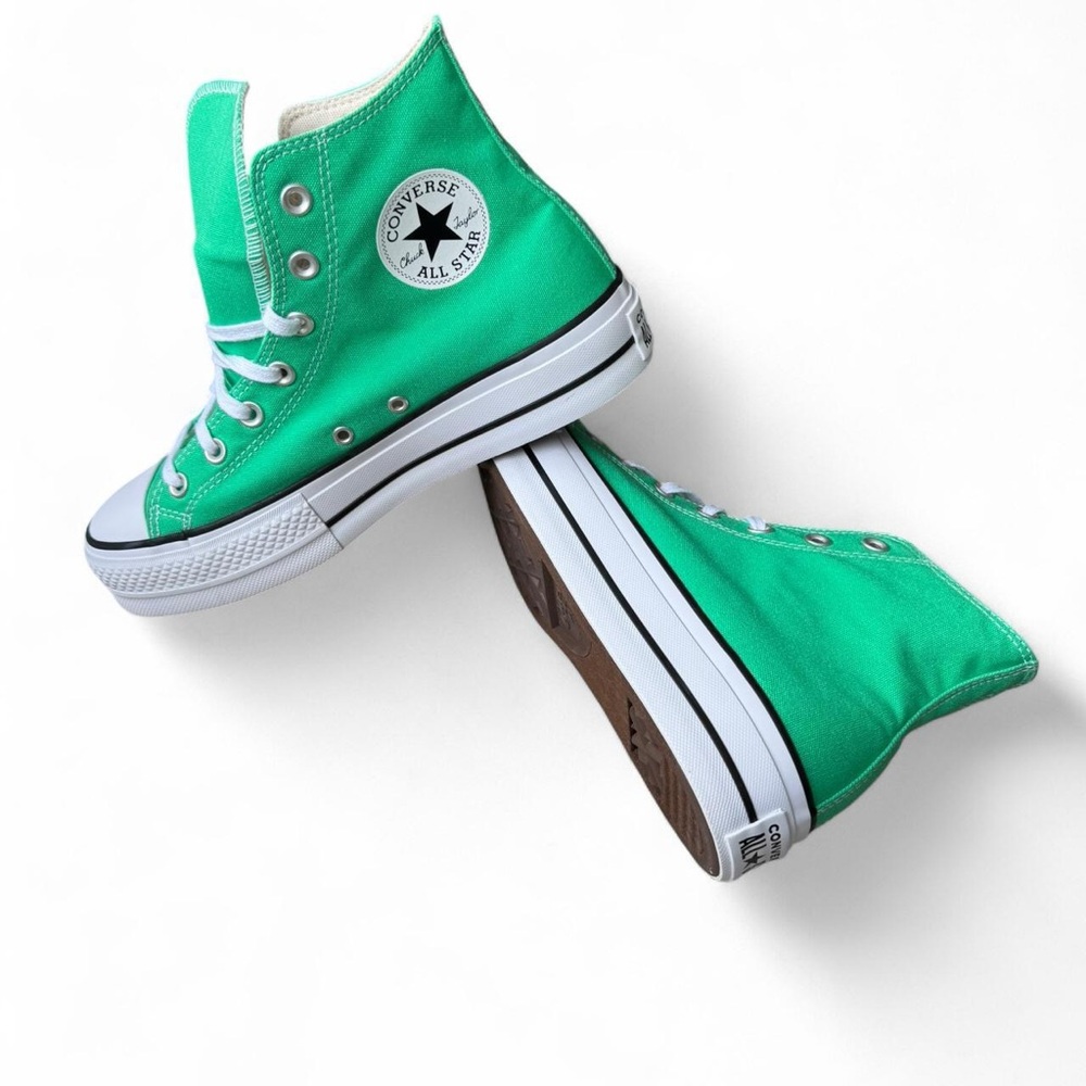 Converse Vibrant Green Canvas platform High-Tops